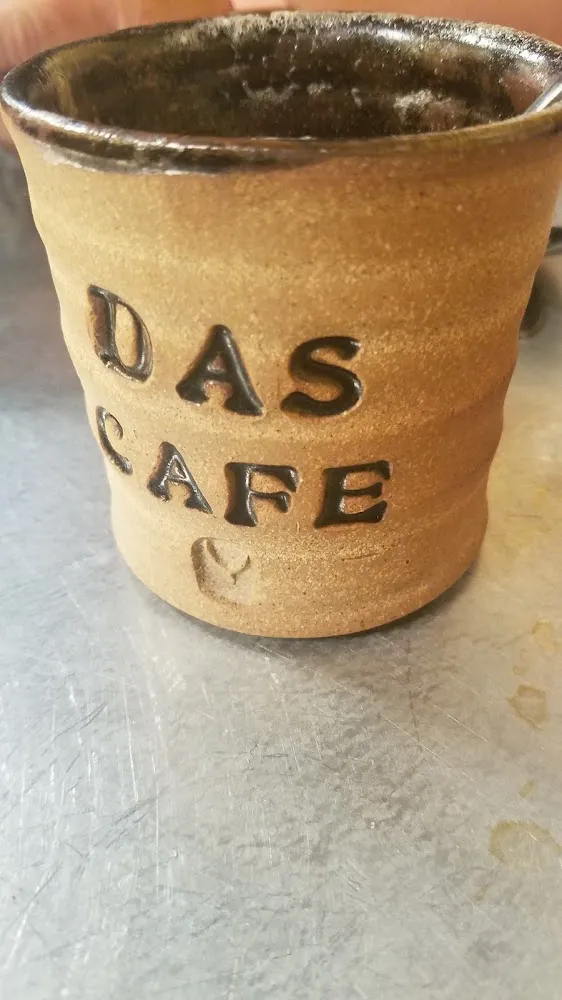 Local Pottery in the Cafe